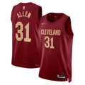 Cleveland Cavaliers Nike Icon Edition Swingman Jersey - Maroon - Jarrett Allen - Unisex product image 1, provided for visual