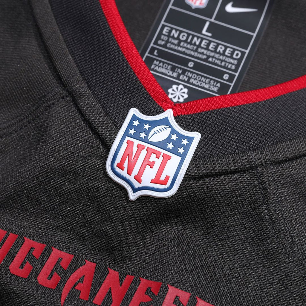 Tampa Bay Buccaneers Emeka Egbuka Nike Pewter Alternate Game Player Jersey product image 10, provided for visual reference