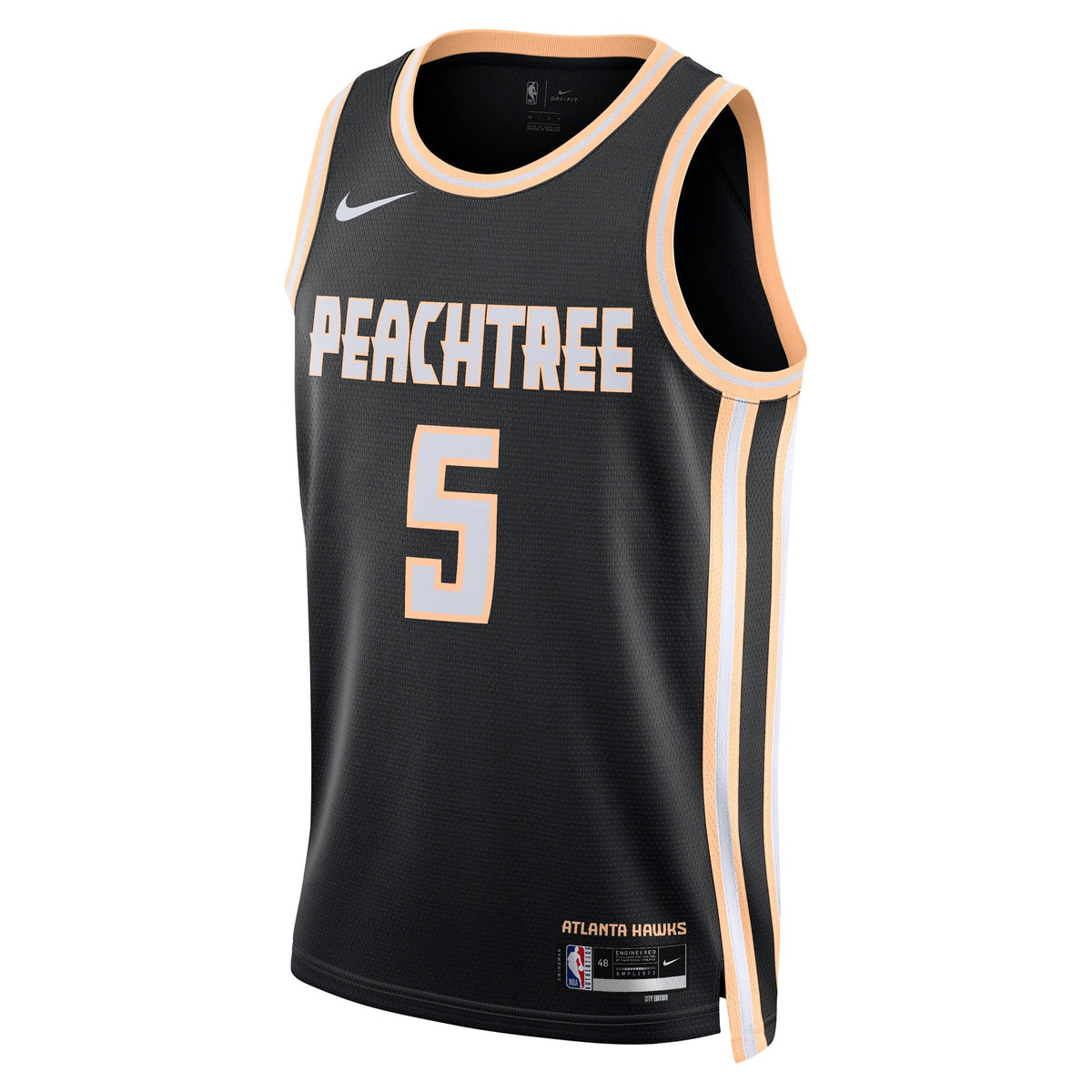 Atlanta Hawks Nike 2025/26 City Edition Swingman Jersey - Black - Dyson Daniels - Unisex product image 3, provided for