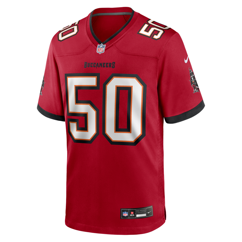 Tampa Bay Buccaneers Vita Vea Nike Red Game Jersey product image 2, provided for visual reference and product detail review