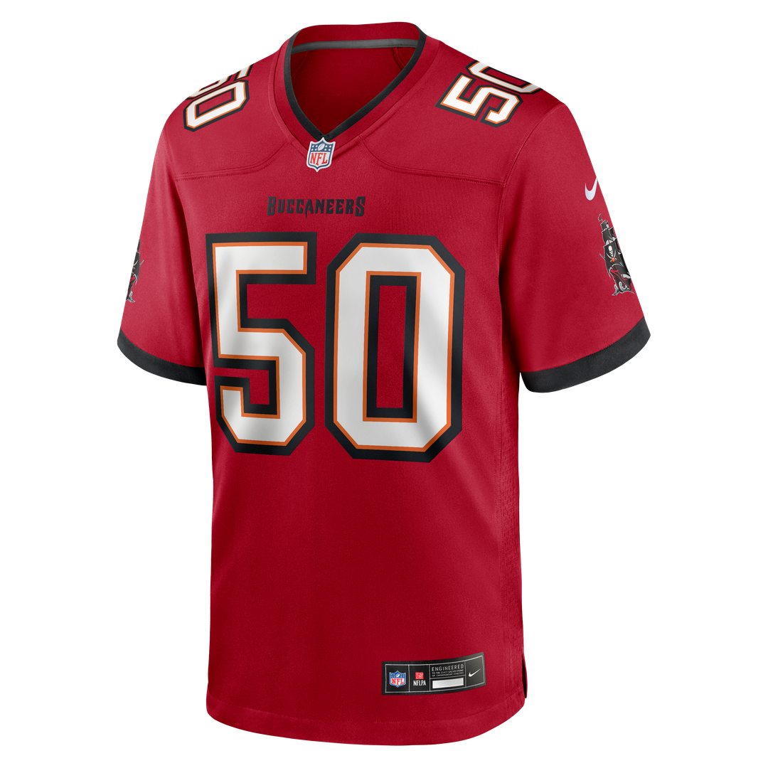 Tampa Bay Buccaneers Vita Vea Nike Red Game Jersey product image 2, provided for visual reference and product detail review