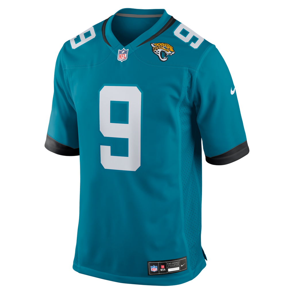 Jacksonville Jaguars Logan Cooke Nike Black Game Jersey product image 14, provided for visual reference and product detail