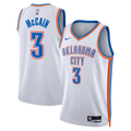 Oklahoma City Thunder Nike Association Edition Swingman Jersey - White - Jared McCain - Unisex product image 1, provided for
