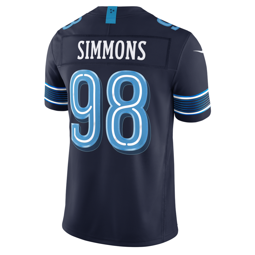 Tennessee Titans Jeffery Simmons Nike Navy 2026 Rivalries Collection Stitched Limited Jersey product image 3, provided for