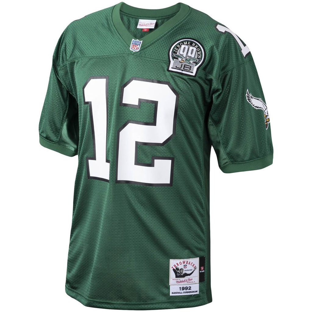 Philadelphia Eagles 1992 Randall Cunningham Mitchell & Ness Green Authentic Throwback Retired Player Jersey product image 2,
