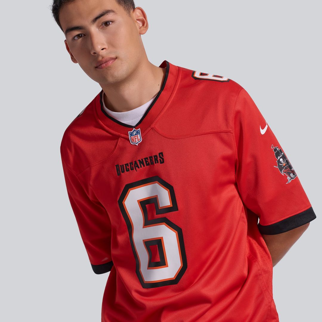 Tampa Bay Buccaneers Baker Mayfield Nike Orange Throwback Game Jersey product image 21, provided for visual reference and