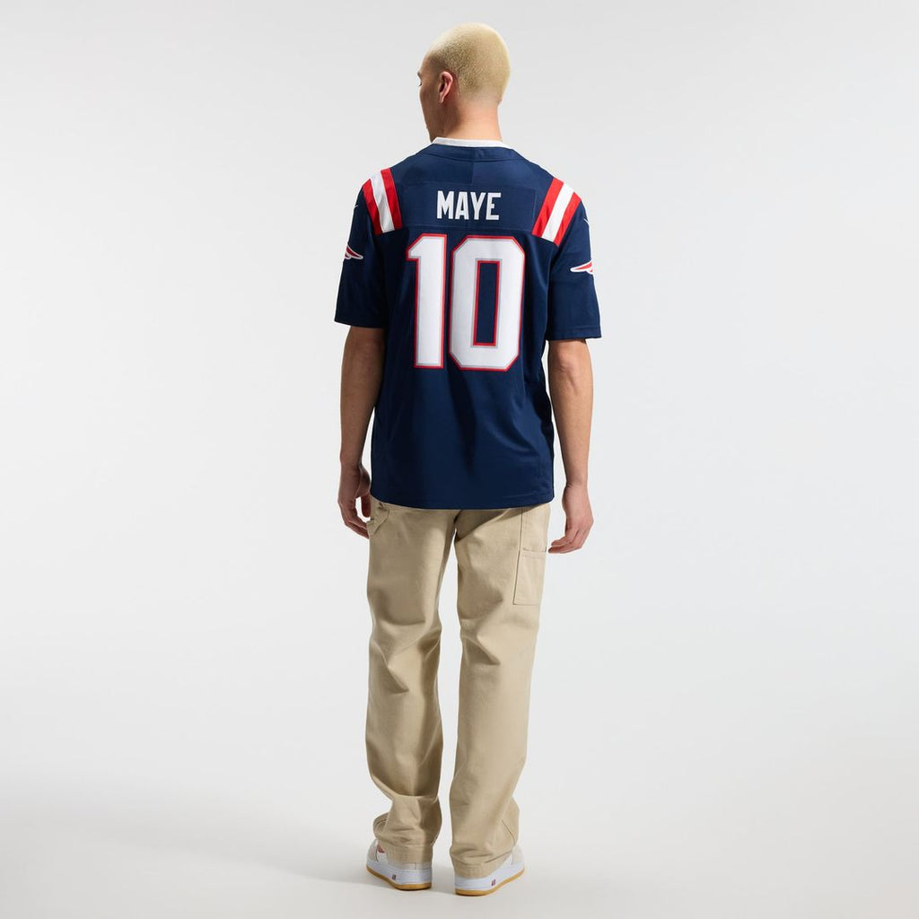 New England Patriots Drake Maye Nike Navy Team Vapor F.U.S.E. Stitched Limited Jersey product image 5, provided for visual
