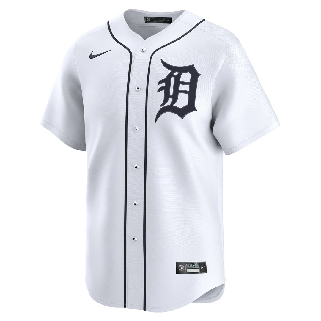 Detroit Tigers Riley Greene Nike White Home Limited Player Jersey product image 2, provided for visual reference and product