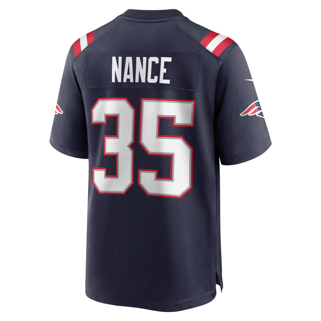 New England Patriots Jim Nance Nike Navy Retired Player Jersey product image 3, provided for visual reference and product
