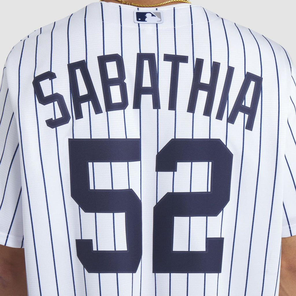 New York Yankees CC Sabathia Nike White 2025 Baseball Hall of Fame Name & Number Retired Replica Jersey product image 10,