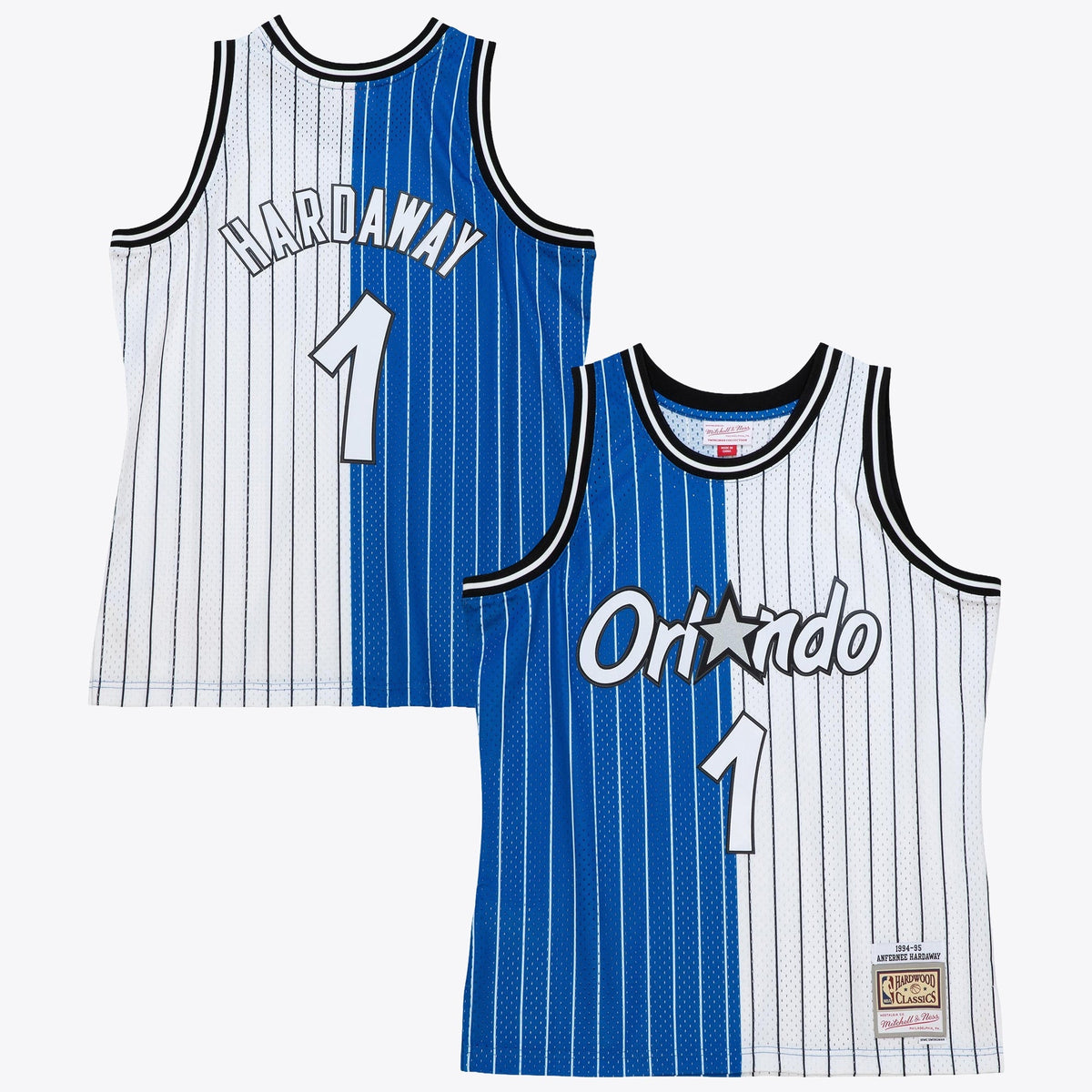 Orlando Magic Mitchell & Ness Anfernee Hardaway 1994 Split Swingman Jersey - Blue/White product image 2, provided for visual