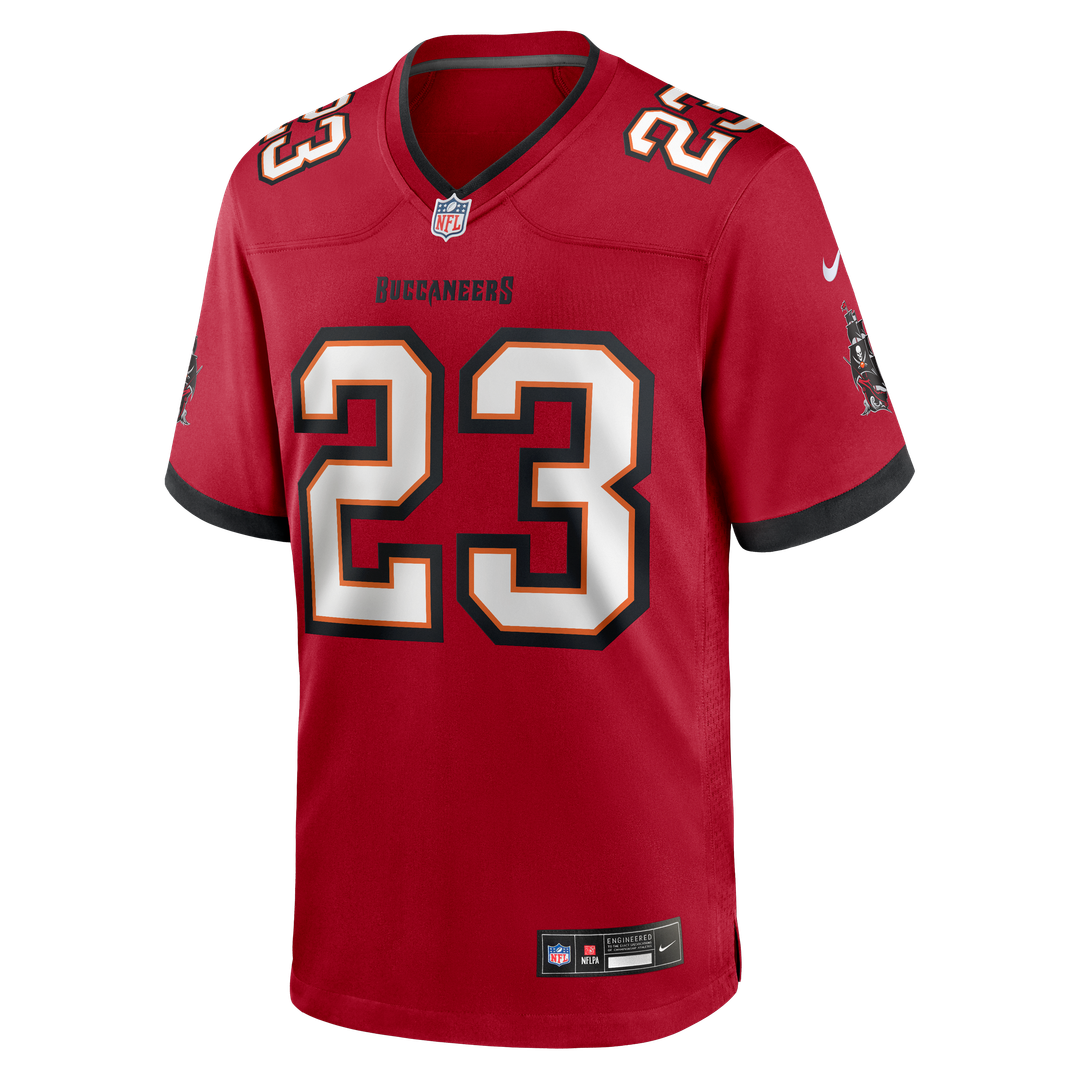 Tampa Bay Buccaneers Tykee Smith Nike Red Game Jersey product image 2, provided for visual reference and product detail