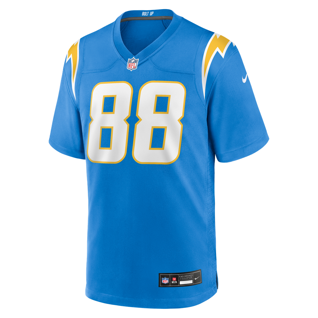 Los Angeles Chargers Charlie Kolar Nike Powder Blue Team Game Jersey product image 2, provided for visual reference and
