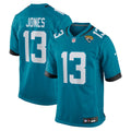 Jacksonville Jaguars Tim Jones Nike Teal Team Game Jersey product image 1, provided for visual reference and product detail