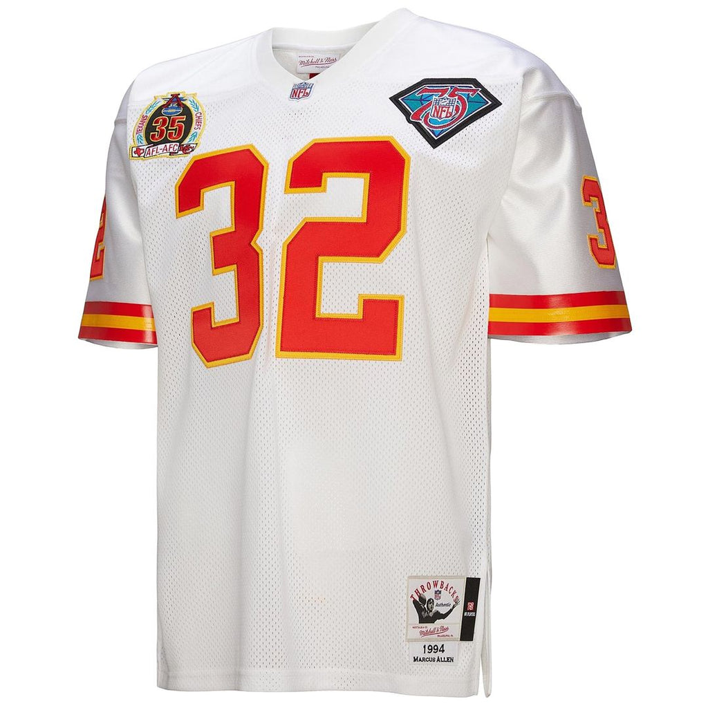 Kansas City Chiefs 1994 Marcus Allen Mitchell & Ness White Authentic Throwback Retired Player Jersey product image 2,