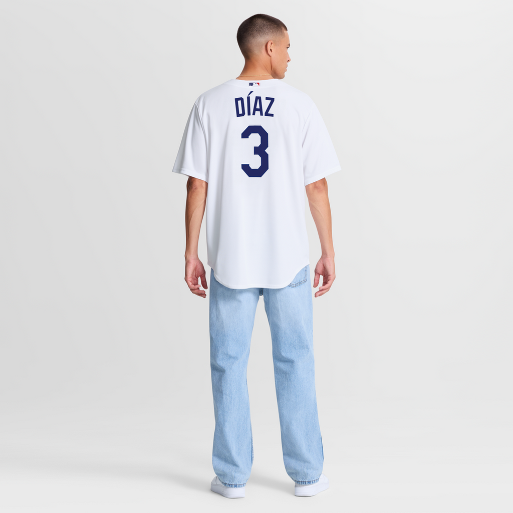 Los Angeles Dodgers Edwin Díaz Nike White Home Replica Jersey product image 5, provided for visual reference and product
