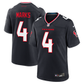 Houston Texans Woody Marks Nike Navy Team Game Jersey product image 1, provided for visual reference and product detail
