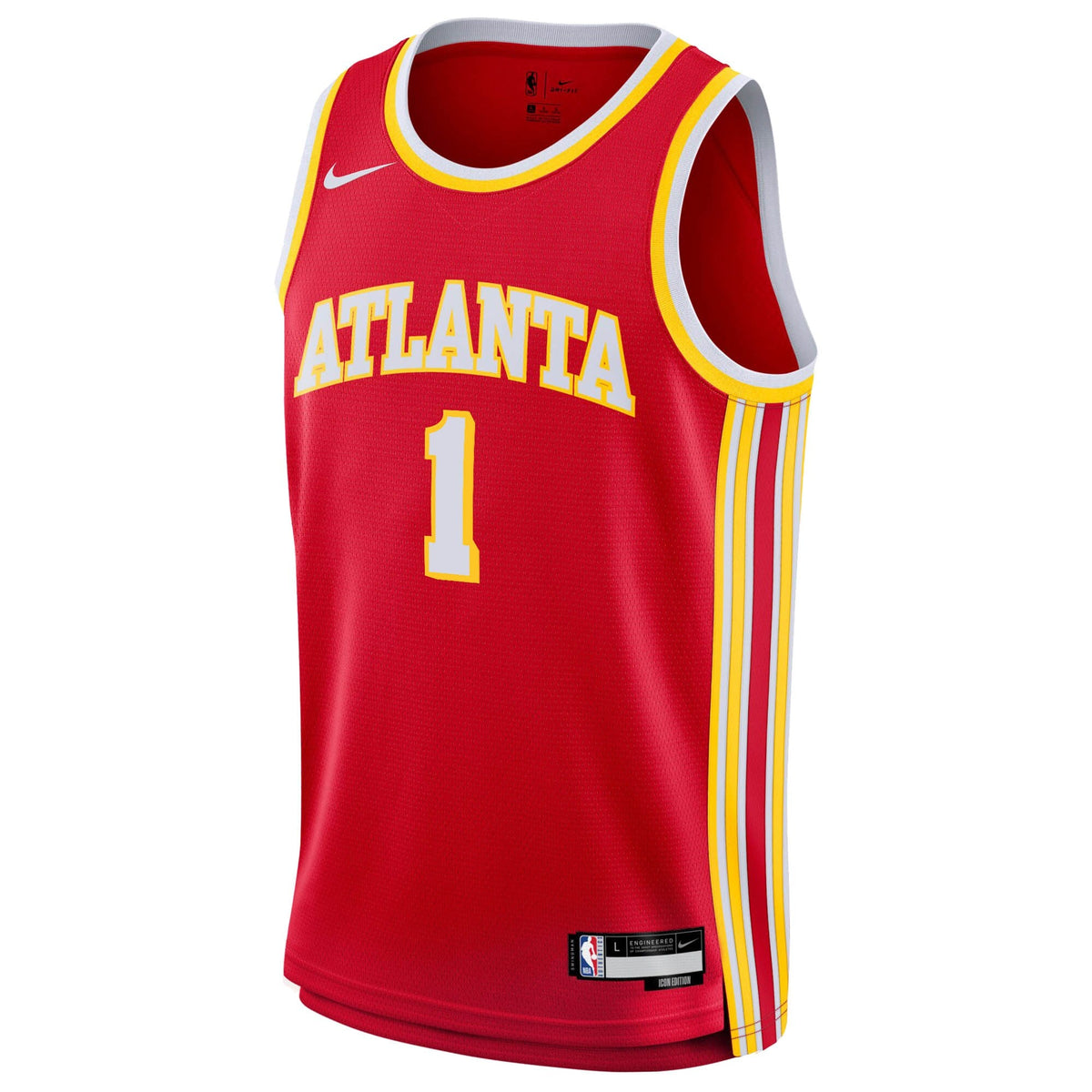 Atlanta Hawks Nike Icon Edition Swingman Jersey - Red product image 3