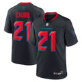 Houston Texans Nick Chubb Nike Navy Alternate 2 Game Jersey product image 1, provided for visual reference and product