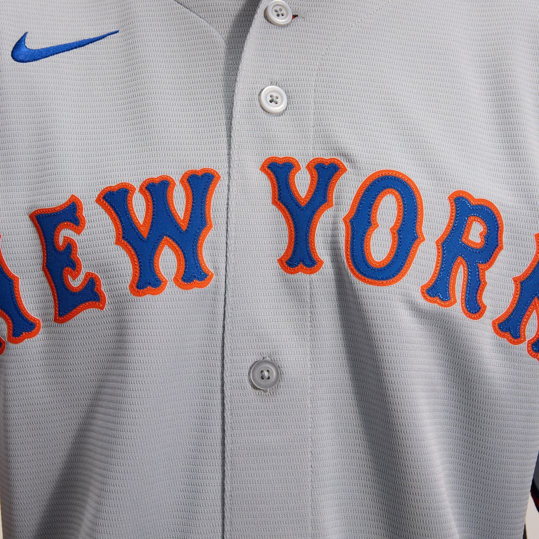New York Mets Juan Soto Nike Gray Road Replica Jersey product image 25, provided for visual reference and product detail