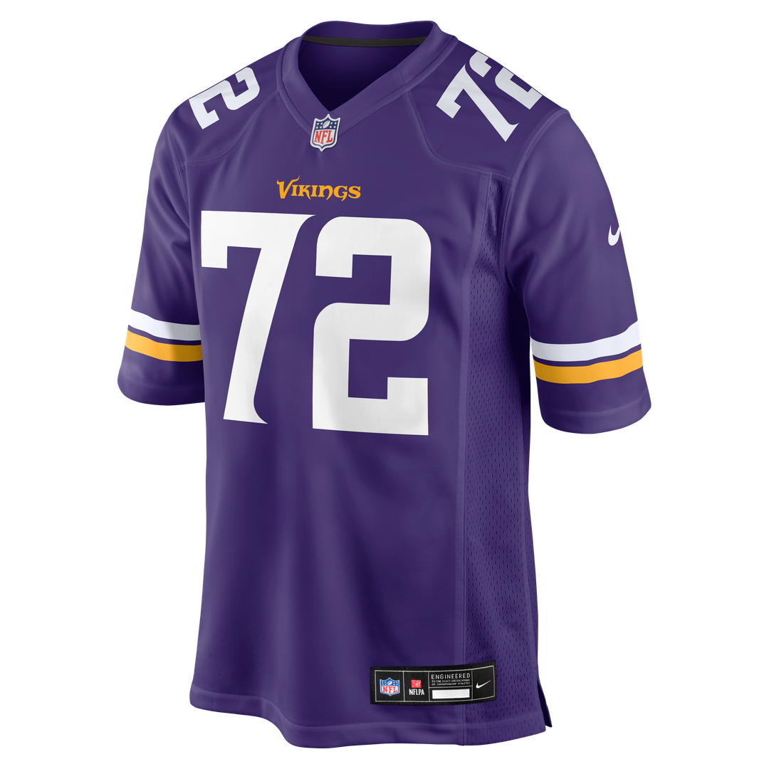 Minnesota Vikings Ryan Van Demark Nike Purple Team Game Jersey product image 2, provided for visual reference and product