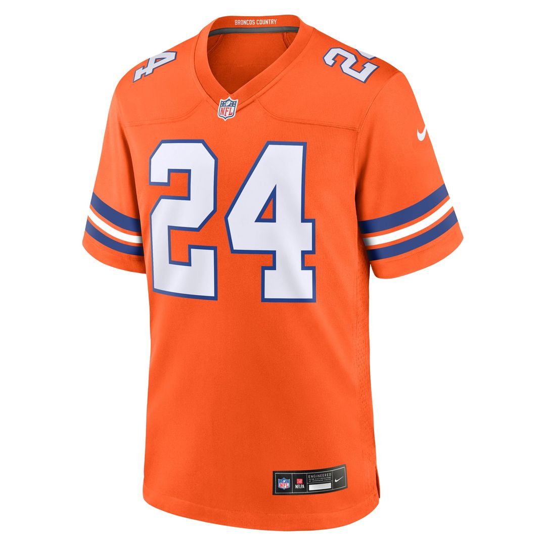 Denver Broncos Champ Bailey Nike Orange Retired Player Alternate Game Jersey product image 2, provided for visual reference