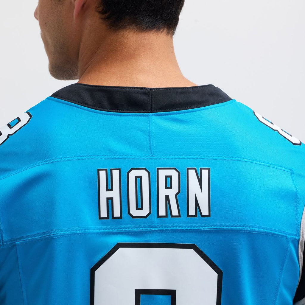 Carolina Panthers Jaycee Horn Nike Blue Vapor F.U.S.E. Limited Jersey product image 8, provided for visual reference and