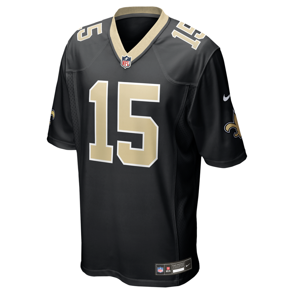 New Orleans Saints Mason Tipton Nike Black Team Game Jersey product image 2, provided for visual reference and product