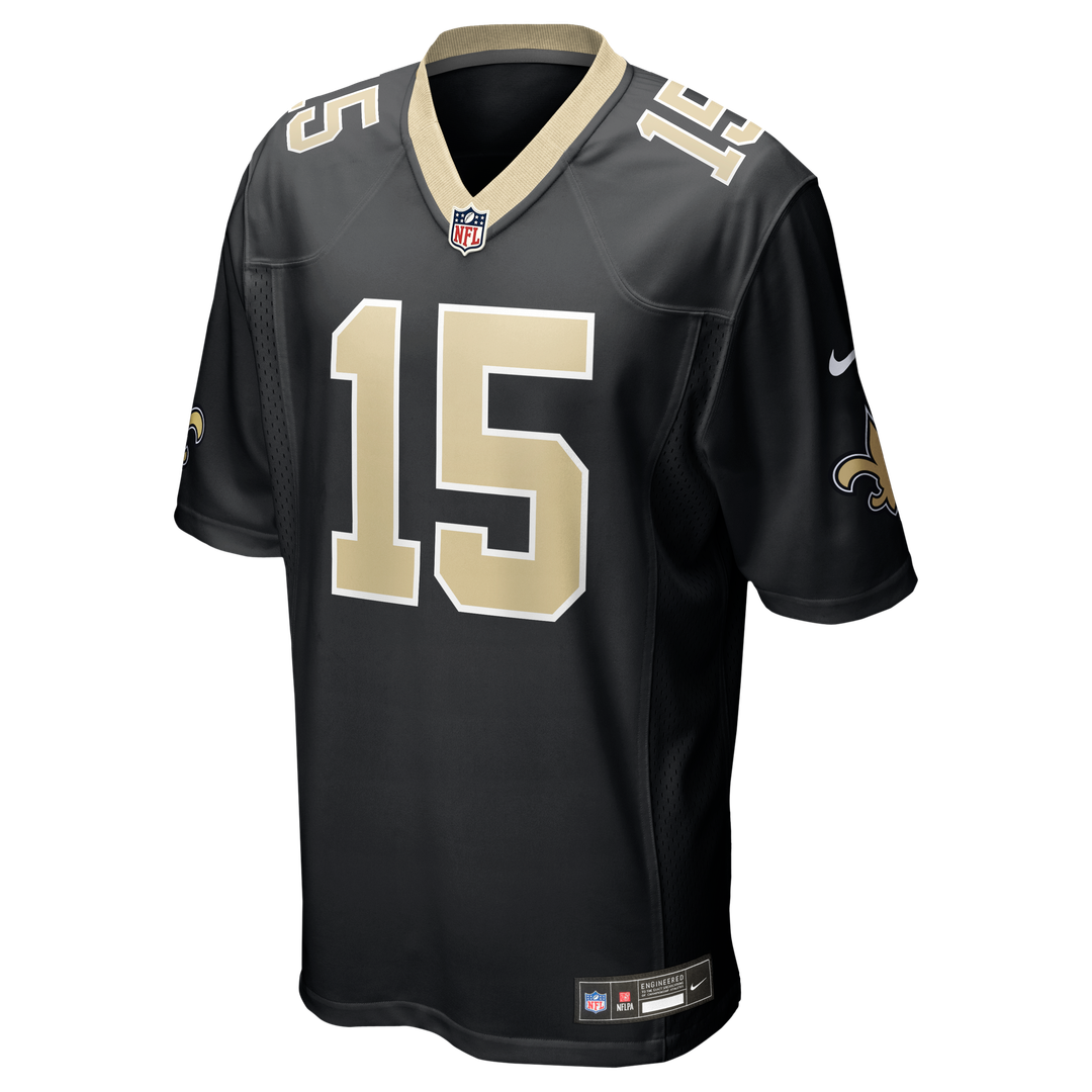 New Orleans Saints Mason Tipton Nike Black Team Game Jersey product image 2, provided for visual reference and product