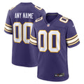 Minnesota Vikings Nike Purple Classic Custom Game Jersey product image 1, provided for visual reference and product detail