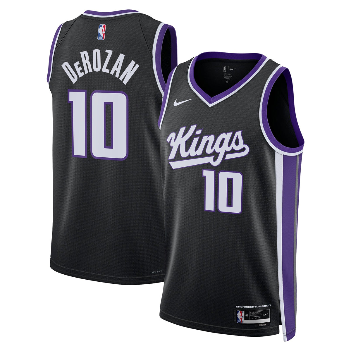 Sacramento Kings Nike Icon Edition Swingman Jersey - Black product image 2