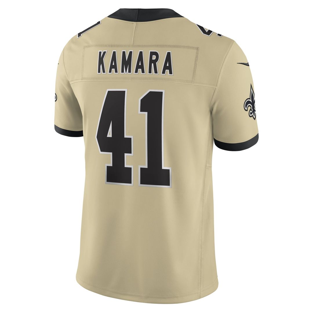 New Orleans Saints Alvin Kamara Nike White Alternate Vapor F.U.S.E. Limited Jersey product image 12, provided for visual