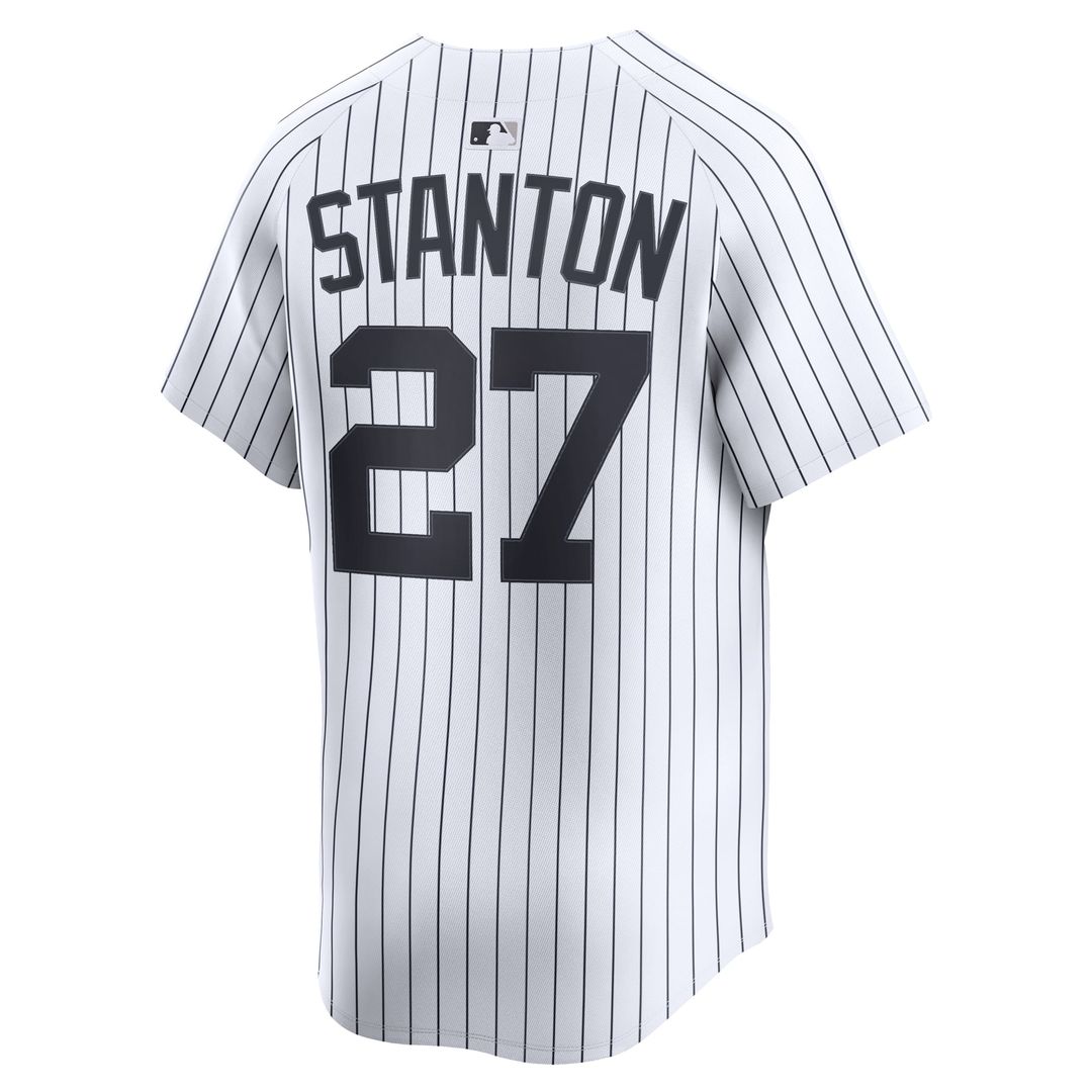 New York Yankees Giancarlo Stanton Nike White Home Limited Player Jersey product image 3, provided for visual reference and