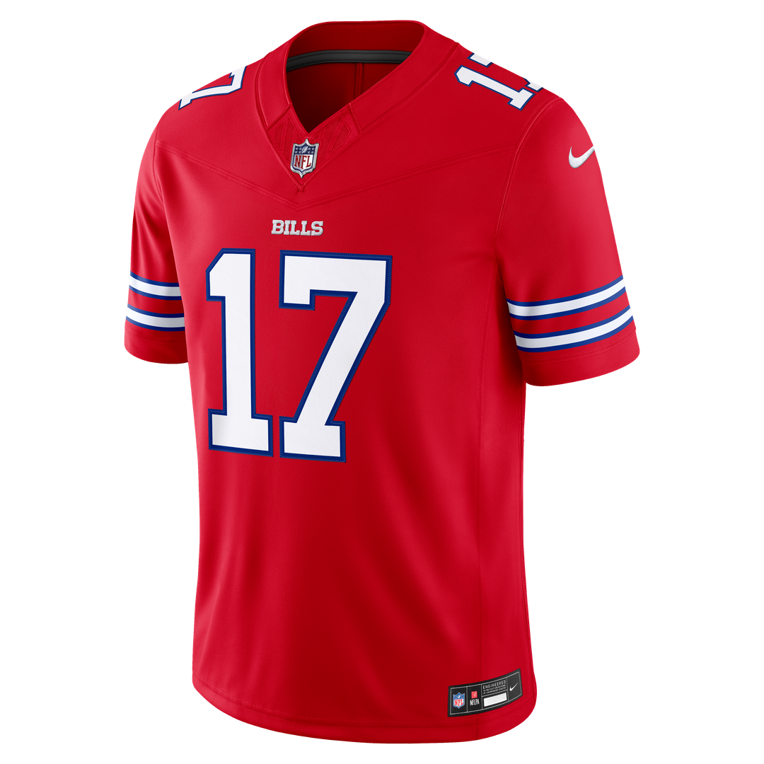 Buffalo Bills Josh Allen Nike Red Alternate Vapor F.U.S.E. Stitched Limited Jersey product image 2, provided for visual