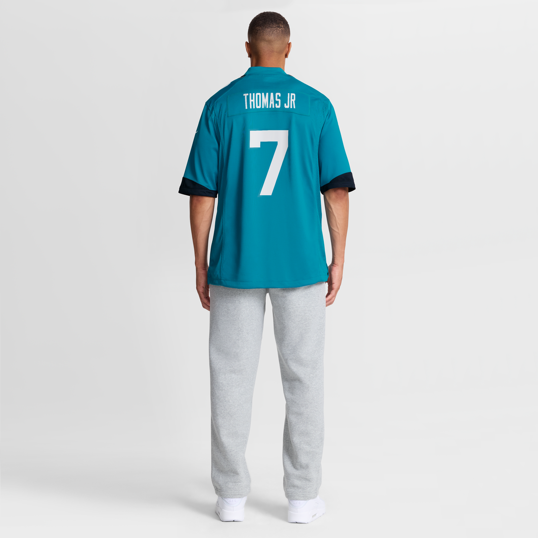 Jacksonville Jaguars Brian Thomas Jr Nike Teal Player Game Jersey product image 11, provided for visual reference and