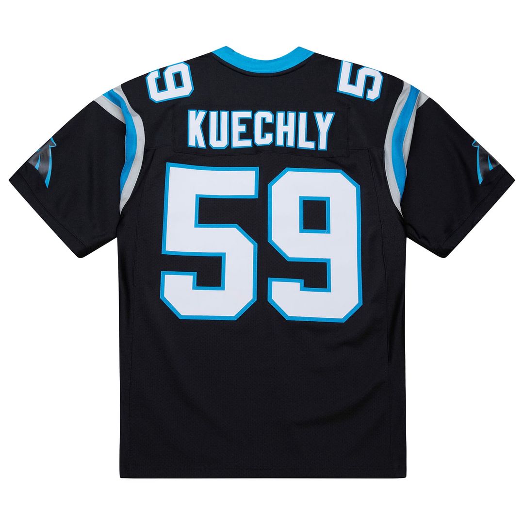 Carolina Panthers Luke Kuechly Mitchell & Ness Black 2013 Authentic Throwback Retired Player Jersey product image 2,