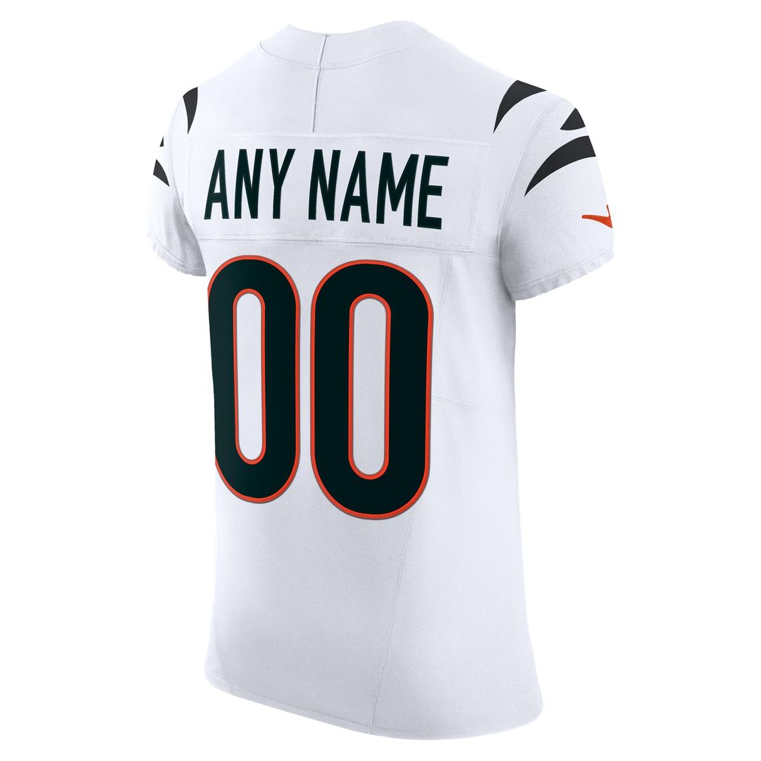 Cincinnati Bengals Nike White Vapor F.U.S.E. Elite Custom Jersey product image 3, provided for visual reference and product