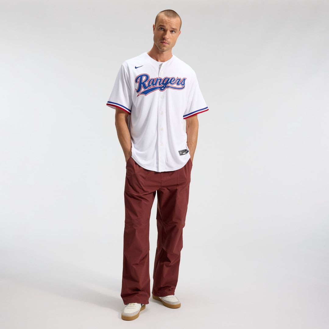 Texas Rangers Nike White Home Replica Team Jersey product image 3, provided for visual reference and product detail review