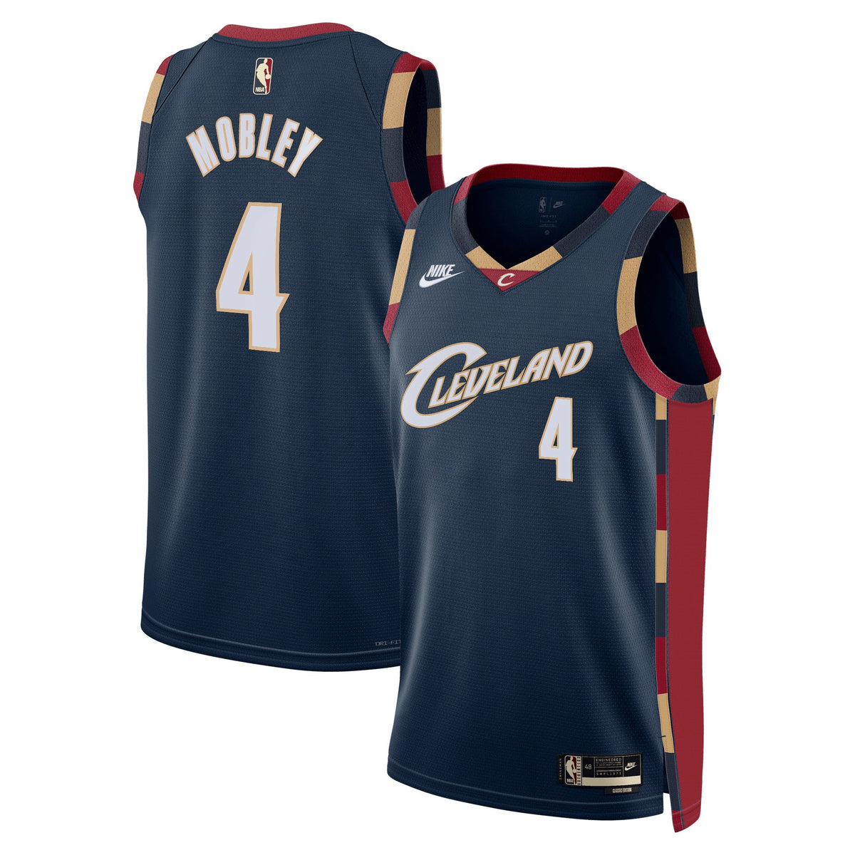 Cleveland Cavaliers Nike Classic Edition Jersey - Navy - Evan Mobley - Unisex product image 1, provided for visual reference