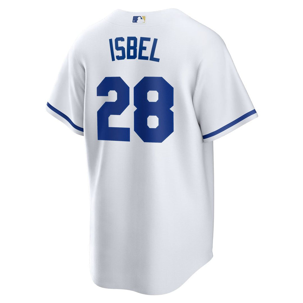 Kansas City Royals Kyle Isbel Nike White Home Replica Jersey product image 3, provided for visual reference and product