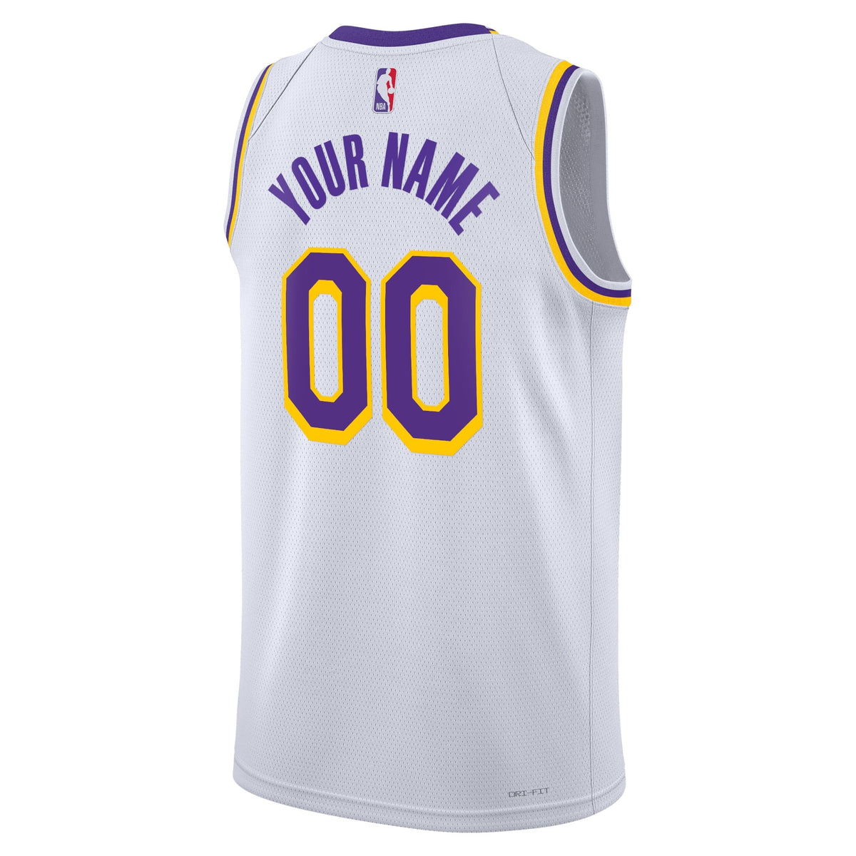 Los Angeles Lakers Nike Association Swingman Jersey - Custom - Unisex product image 3, provided for visual reference and