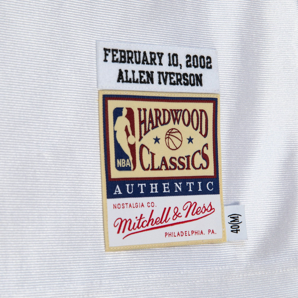 Philadelphia 76ers Mitchell & Ness Allen Iverson 2002 All-Star East Authentic Jersey - White product image 6, provided for