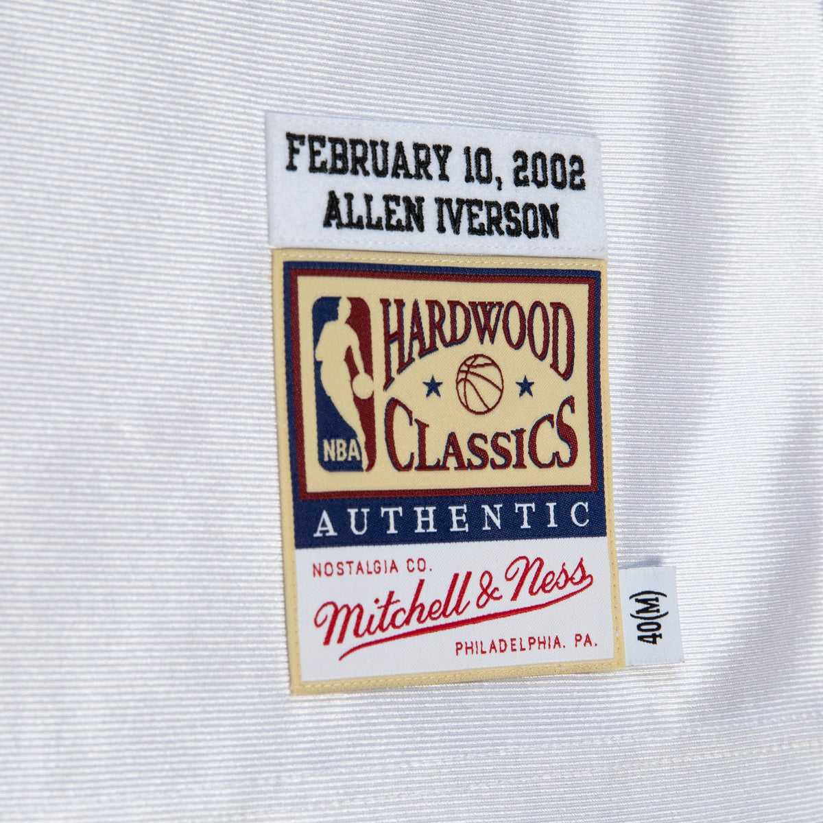 Philadelphia 76ers Mitchell & Ness Allen Iverson 2002 All-Star East Authentic Jersey - White product image 6, provided for