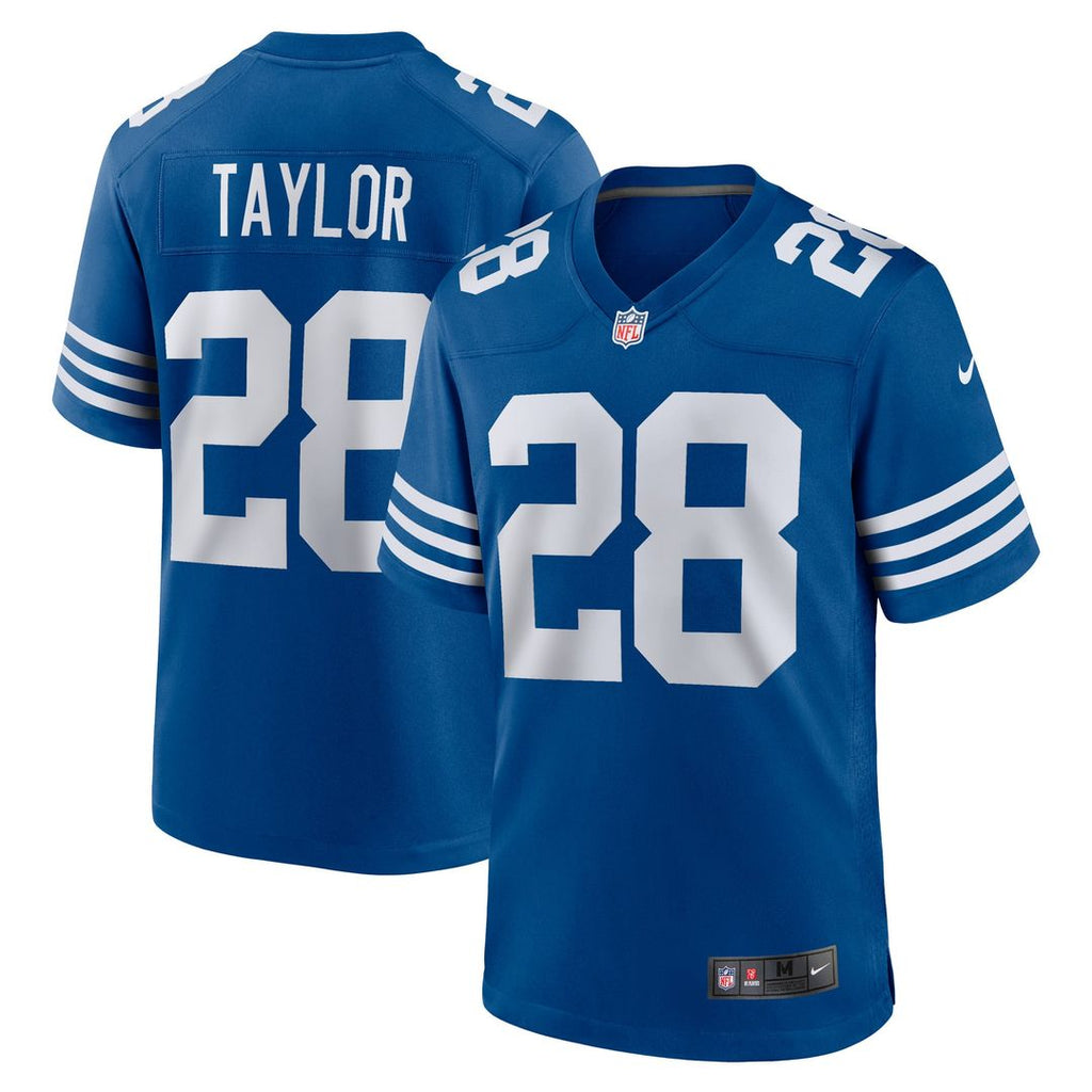 Indianapolis Colts Jonathan Taylor Nike Royal Game Player Jersey product image 1, provided for visual reference and product