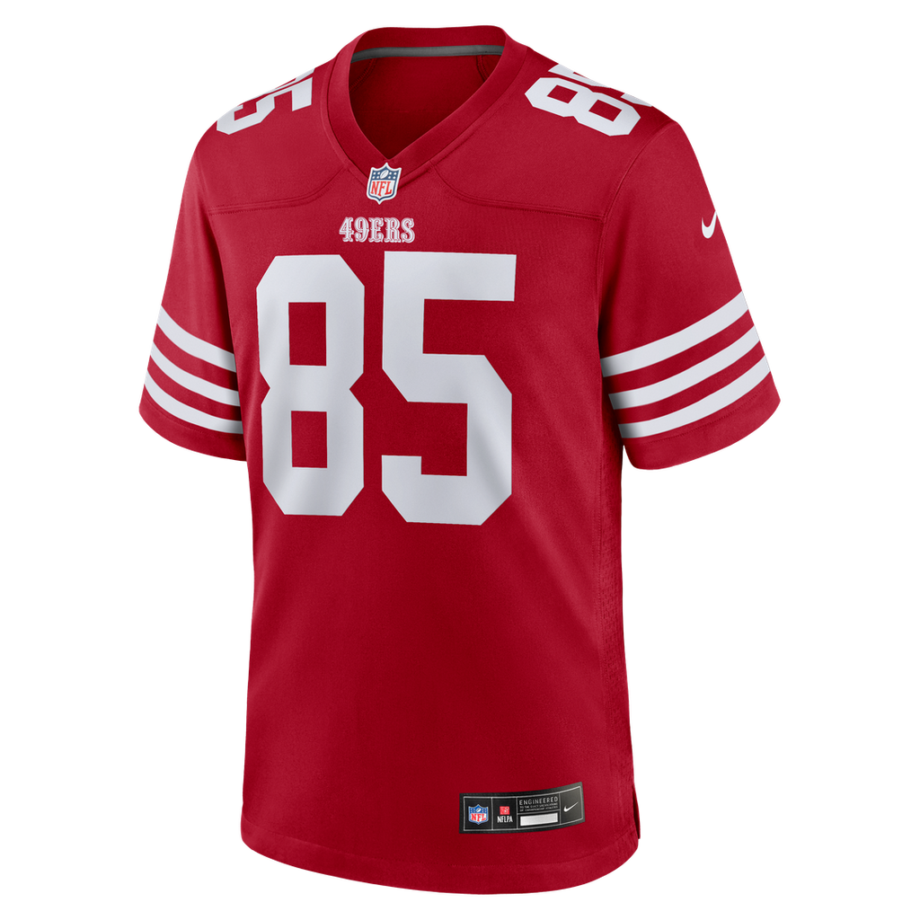 San Francisco 49ers George Kittle Nike Scarlet Player Game Jersey product image 2, provided for visual reference and product
