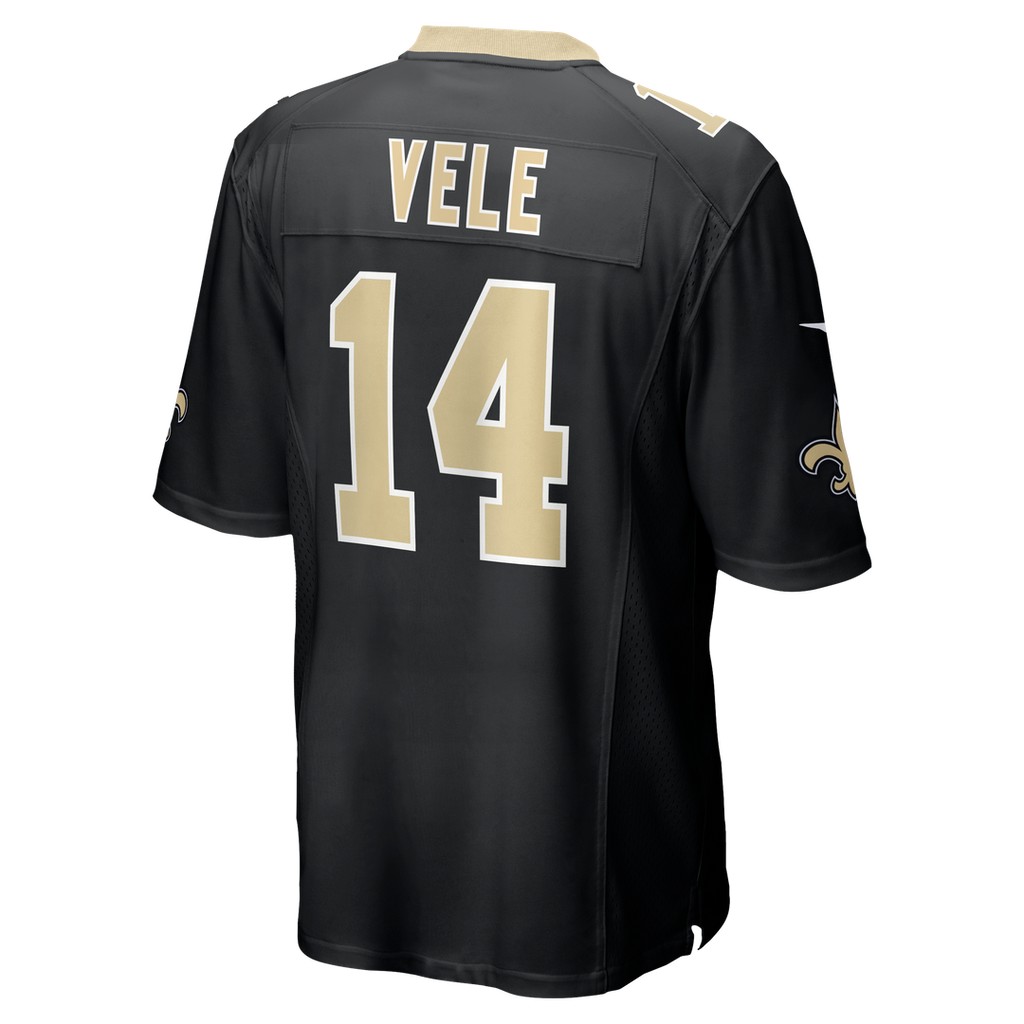New Orleans Saints Devaughn Vele Nike Black Team Game Jersey product image 3, provided for visual reference and product