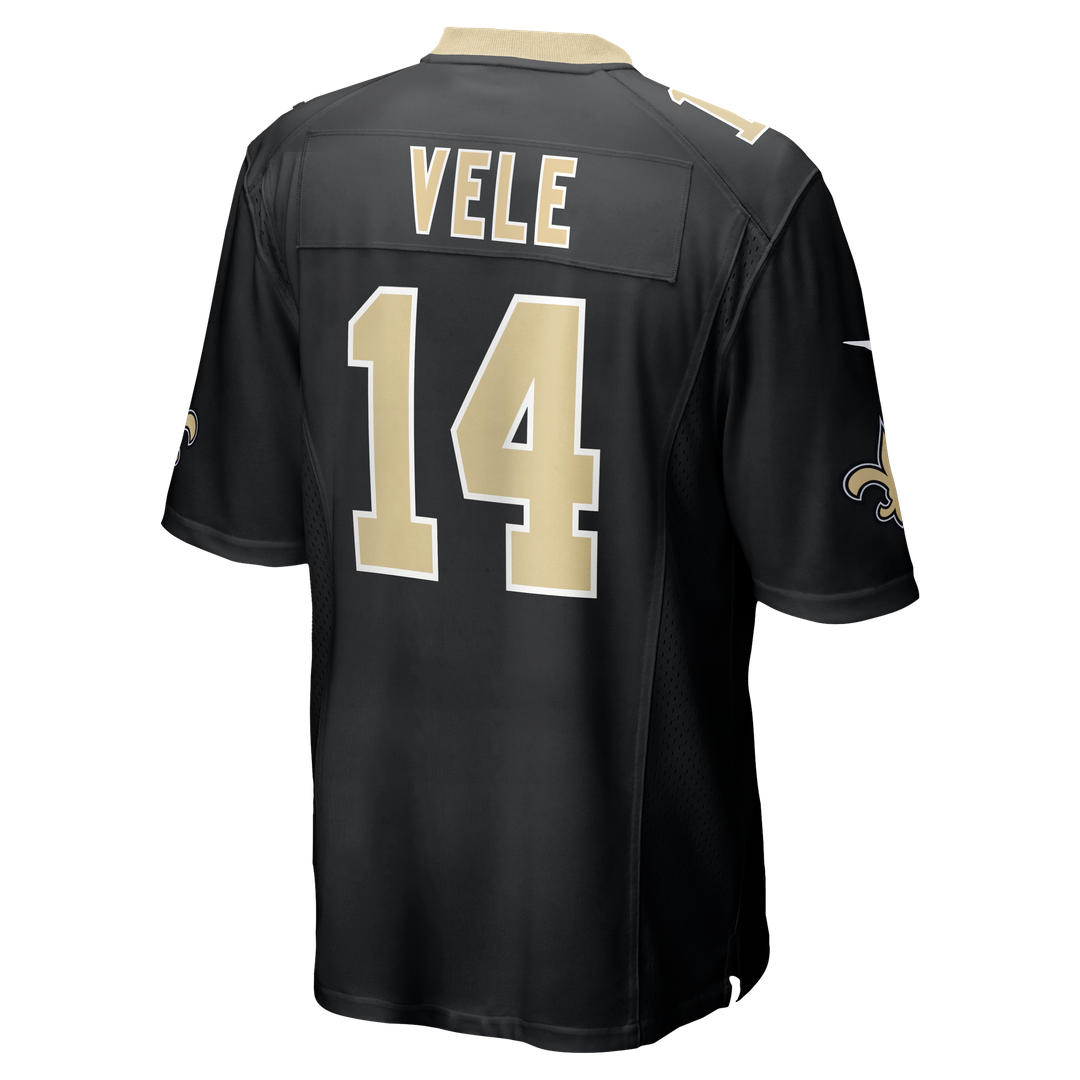 New Orleans Saints Devaughn Vele Nike Black Team Game Jersey product image 3, provided for visual reference and product