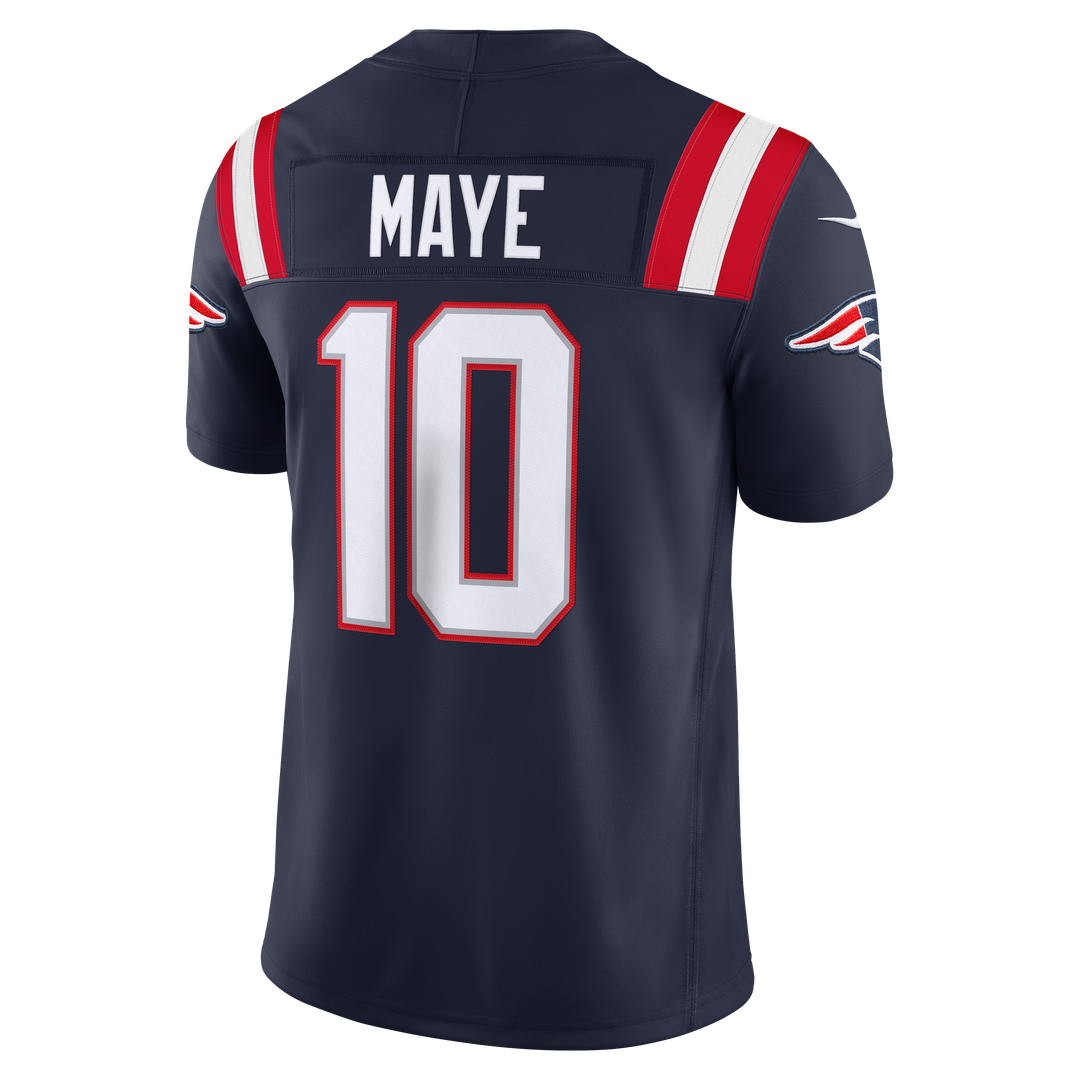 New England Patriots Drake Maye Nike Navy Team Vapor F.U.S.E. Stitched Limited Jersey product image 7, provided for visual