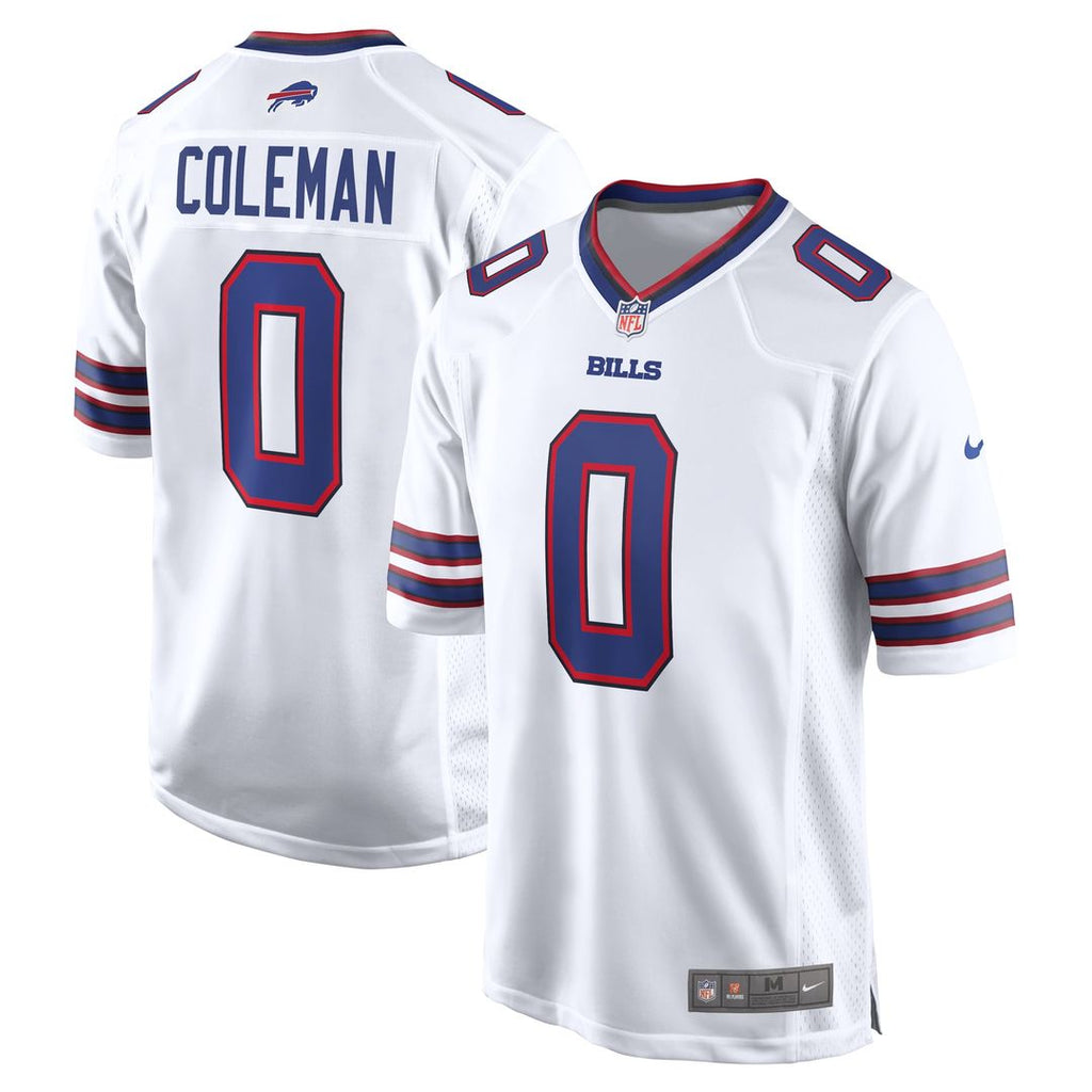 Buffalo Bills Keon Coleman Nike White Game Jersey product image 1, provided for visual reference and product detail review