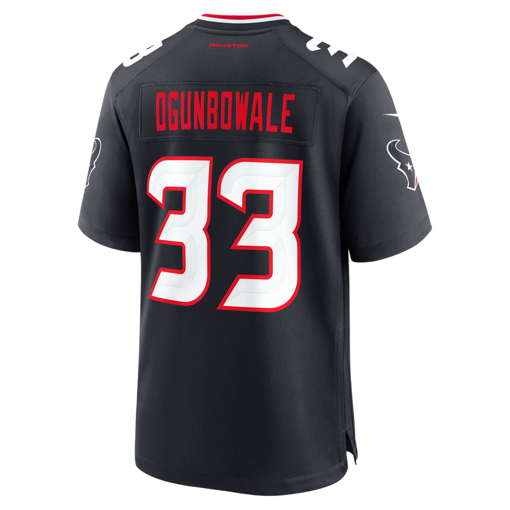 Houston Texans Dare Ogunbowale Nike Navy Team Game Jersey product image 3, provided for visual reference and product detail